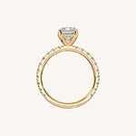 Load image into Gallery viewer, The Trelisse –Solitaire Hidden Halo Diamond Engagement Ring
