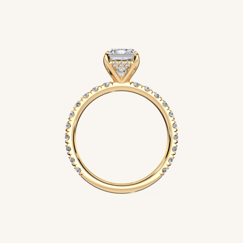 The Trelisse –Solitaire Hidden Halo Diamond Engagement Ring