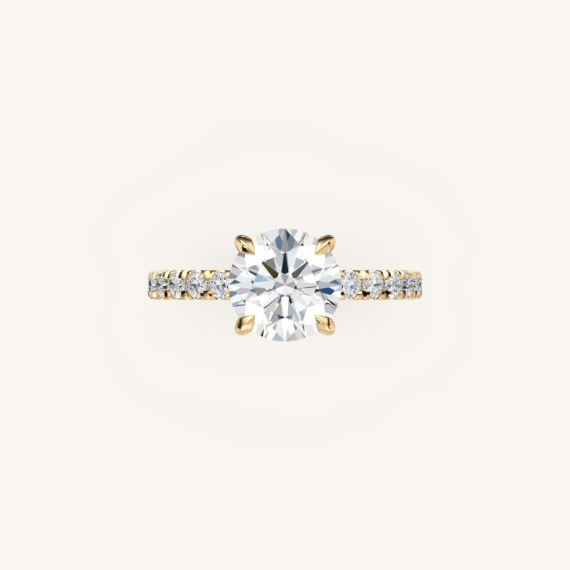 The Trelisse –Solitaire Hidden Halo Diamond Engagement Ring