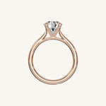 Load image into Gallery viewer, The Solienne – Cathedral Solitaire Engagement Ring
