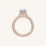 Load image into Gallery viewer, The Solienne – Cathedral Solitaire Engagement Ring

