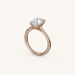 Load image into Gallery viewer, The Solienne – Cathedral Solitaire Engagement Ring
