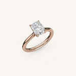 Load image into Gallery viewer, The Solienne – Cathedral Solitaire Engagement Ring
