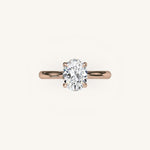 Load image into Gallery viewer, The Solienne – Cathedral Solitaire Engagement Ring
