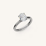 Load image into Gallery viewer, The Solienne – Cathedral Solitaire Engagement Ring
