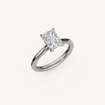 Load image into Gallery viewer, The Solienne – Cathedral Solitaire Engagement Ring
