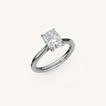 Load image into Gallery viewer, The Solienne – Cathedral Solitaire Engagement Ring
