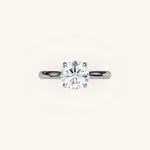 Load image into Gallery viewer, The Solienne – Cathedral Solitaire Engagement Ring

