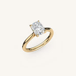 Load image into Gallery viewer, The Solienne – Cathedral Solitaire Engagement Ring
