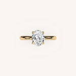 Load image into Gallery viewer, The Solienne – Cathedral Solitaire Engagement Ring
