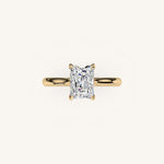 Load image into Gallery viewer, The Solienne – Cathedral Solitaire Engagement Ring
