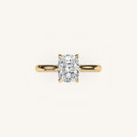 Load image into Gallery viewer, The Solienne – Cathedral Solitaire Engagement Ring
