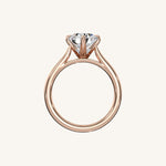 Load image into Gallery viewer, The Solienne – Cathedral Solitaire Engagement Ring (E-W)
