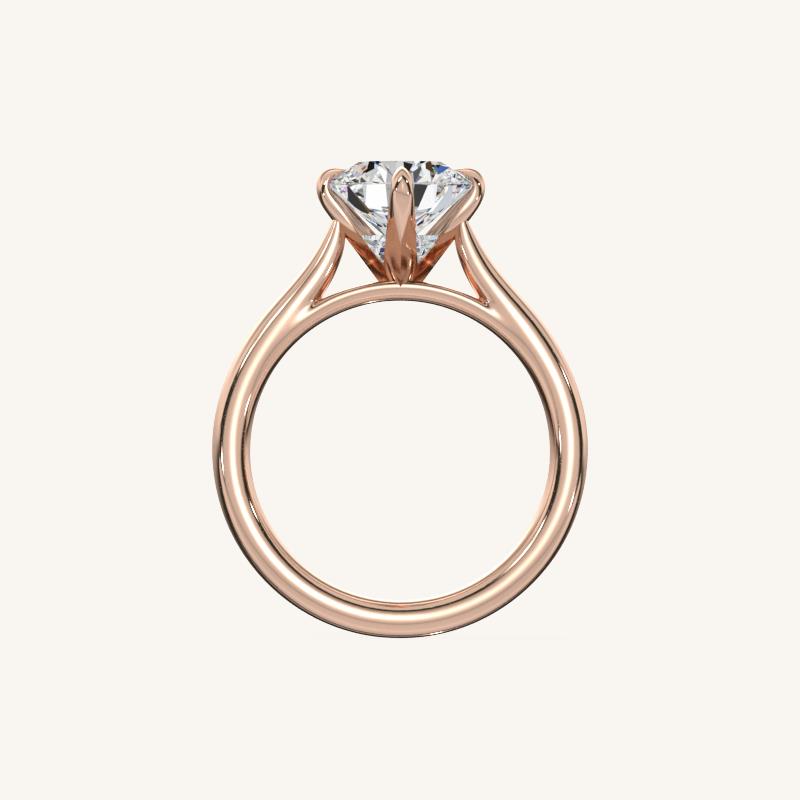 The Solienne – Cathedral Solitaire Engagement Ring (E-W)