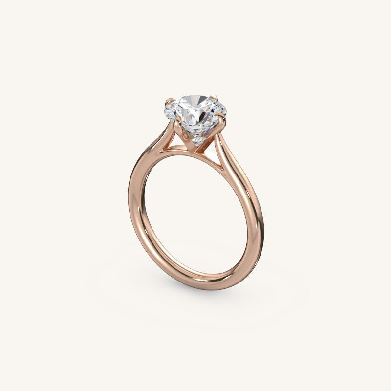 The Solienne – Cathedral Solitaire Engagement Ring (E-W)