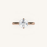 Load image into Gallery viewer, The Solienne – Cathedral Solitaire Engagement Ring (E-W)
