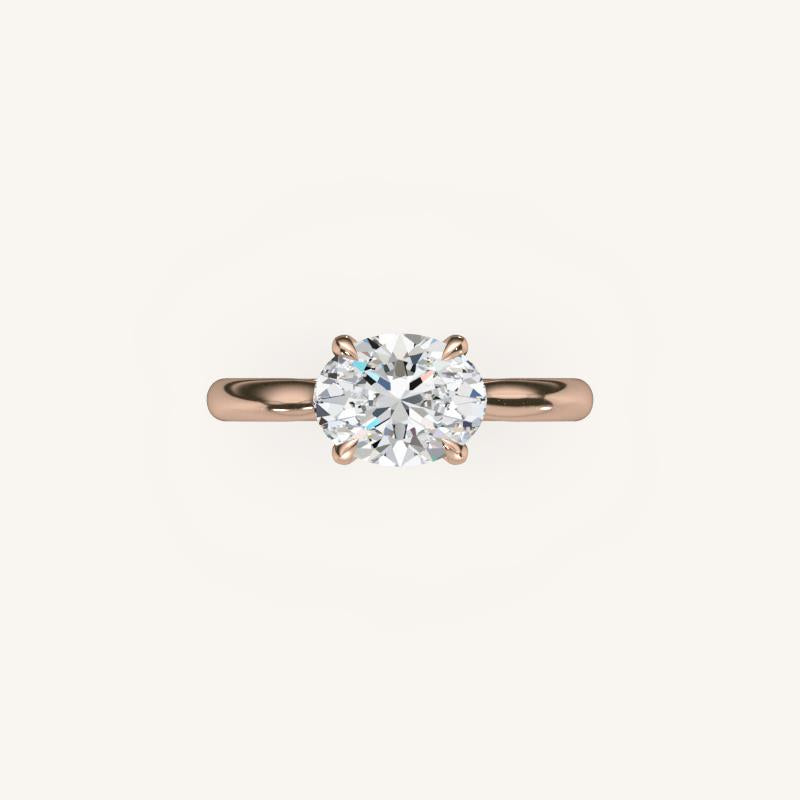 The Solienne – Cathedral Solitaire Engagement Ring (E-W)