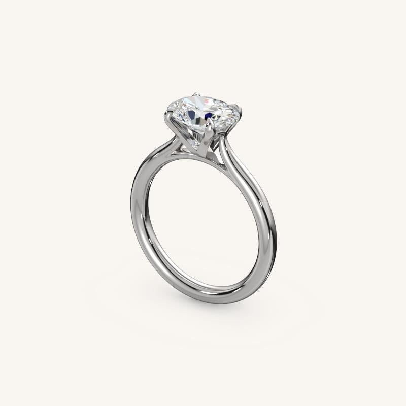 The Solienne – Cathedral Solitaire Engagement Ring (E-W)