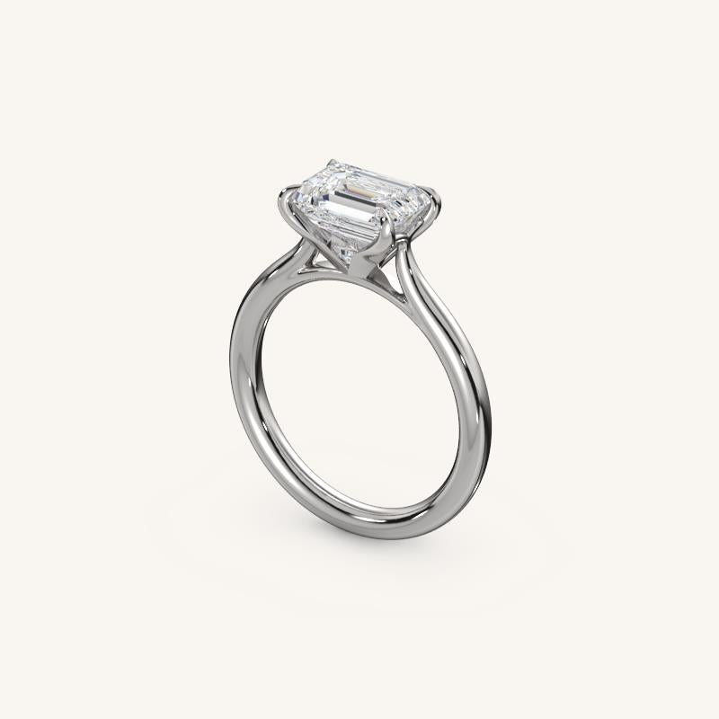 The Solienne – Cathedral Solitaire Engagement Ring (E-W)