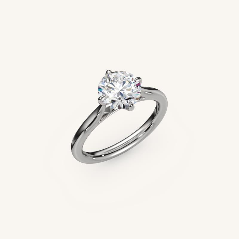 The Solienne – Cathedral Solitaire Engagement Ring (E-W)