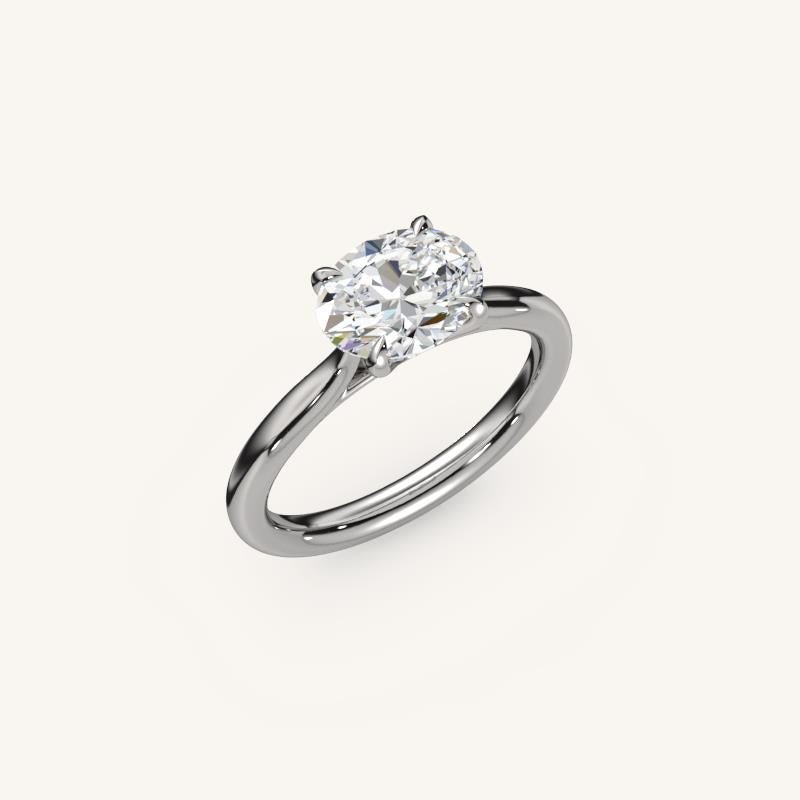The Solienne – Cathedral Solitaire Engagement Ring (E-W)