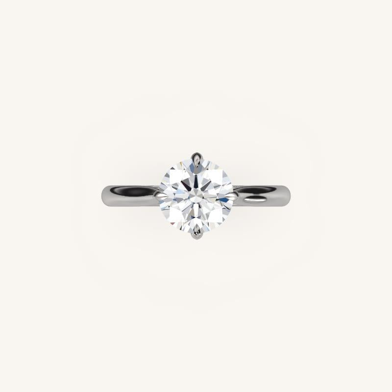 The Solienne – Cathedral Solitaire Engagement Ring (E-W)