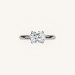 Load image into Gallery viewer, The Solienne – Cathedral Solitaire Engagement Ring (E-W)
