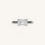 Load image into Gallery viewer, The Solienne – Cathedral Solitaire Engagement Ring (E-W)
