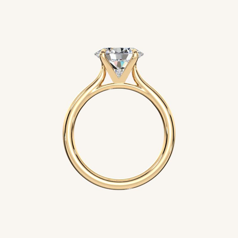 The Solienne – Cathedral Solitaire Engagement Ring (E-W)