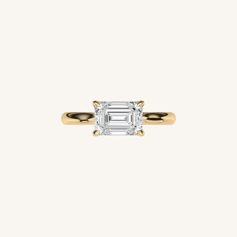 The Solienne – Cathedral Solitaire Engagement Ring (E-W)