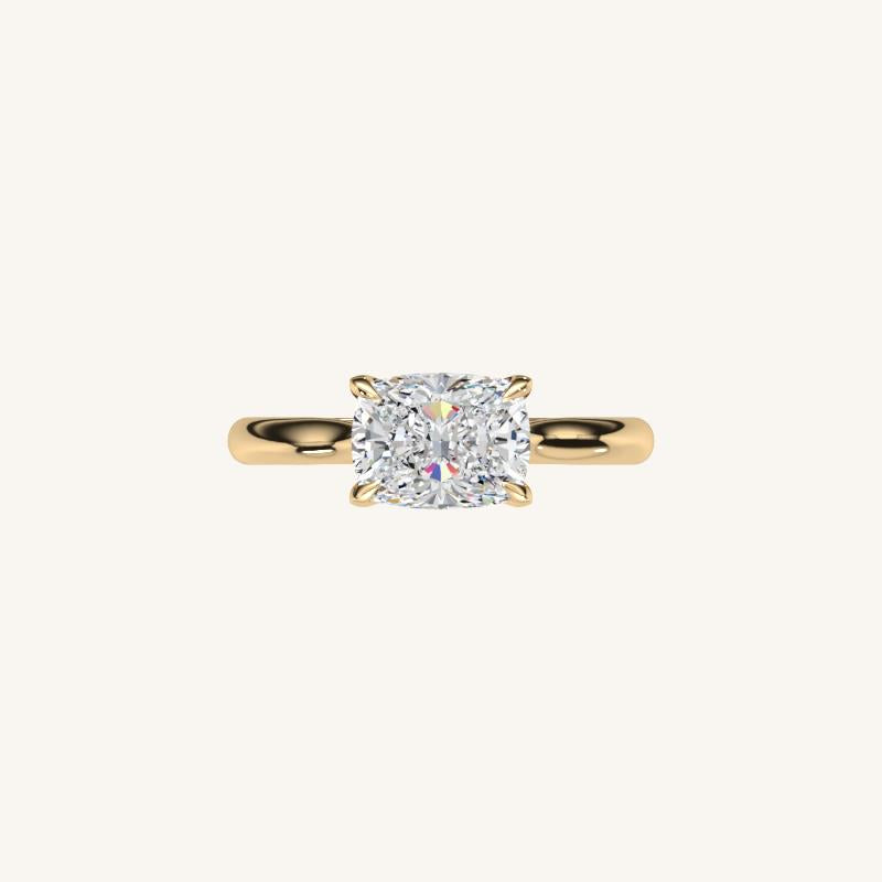 The Solienne – Cathedral Solitaire Engagement Ring (E-W)
