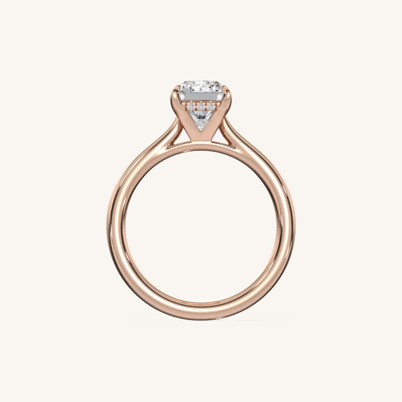 The Solienne – Cathedral Solitaire Hidden Halo Engagement Ring