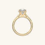 Load image into Gallery viewer, The Solienne – Cathedral Solitaire Hidden Halo Engagement Ring
