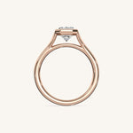 Load image into Gallery viewer, The Lunea – Floating Bezel Solitaire Engagement Ring
