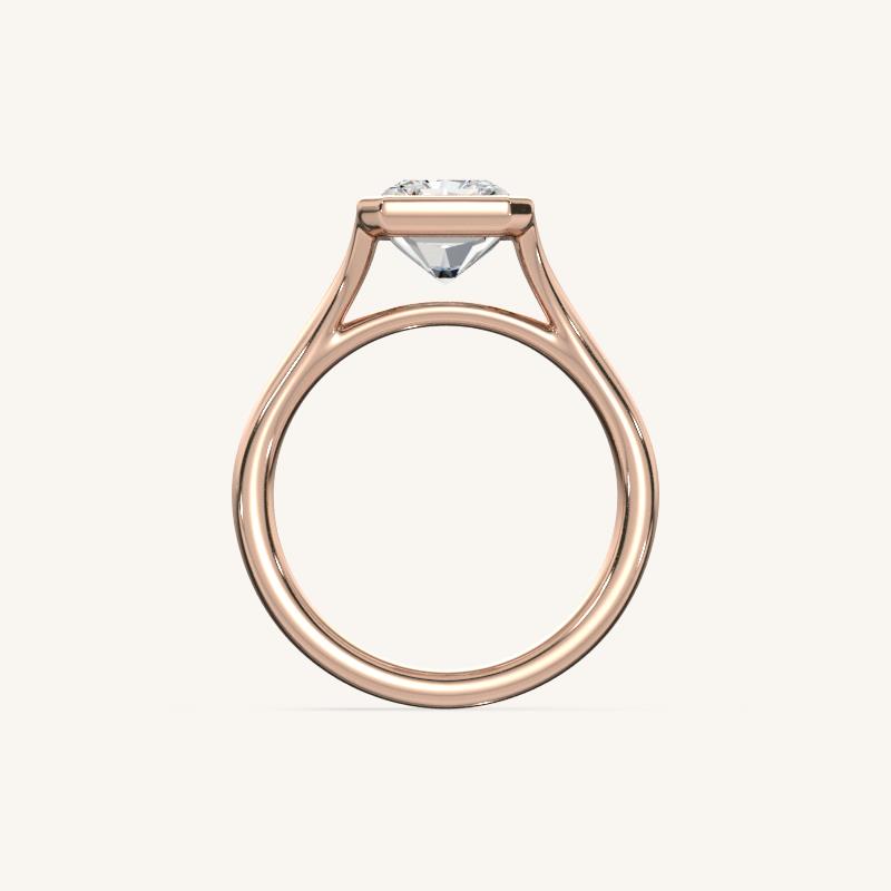 The Lunea – Floating Bezel Solitaire Engagement Ring