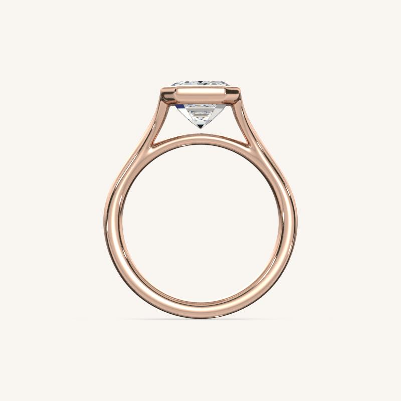The Lunea – Floating Bezel Solitaire Engagement Ring
