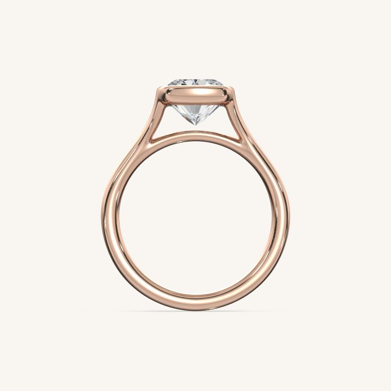 The Lunea – Floating Bezel Solitaire Engagement Ring