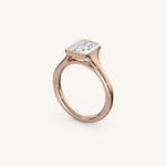 Load image into Gallery viewer, The Lunea – Floating Bezel Solitaire Engagement Ring
