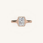 Load image into Gallery viewer, The Lunea – Floating Bezel Solitaire Engagement Ring
