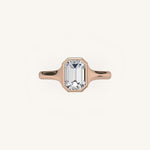 Load image into Gallery viewer, The Lunea – Floating Bezel Solitaire Engagement Ring
