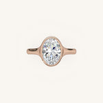 Load image into Gallery viewer, The Lunea – Floating Bezel Solitaire Engagement Ring
