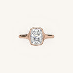 Load image into Gallery viewer, The Lunea – Floating Bezel Solitaire Engagement Ring
