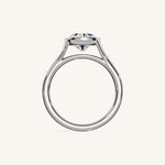Load image into Gallery viewer, The Lunea – Floating Bezel Solitaire Engagement Ring
