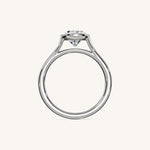 Load image into Gallery viewer, The Lunea – Floating Bezel Solitaire Engagement Ring
