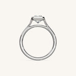 Load image into Gallery viewer, The Lunea – Floating Bezel Solitaire Engagement Ring
