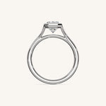 Load image into Gallery viewer, The Lunea – Floating Bezel Solitaire Engagement Ring
