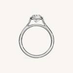 Load image into Gallery viewer, The Lunea – Floating Bezel Solitaire Engagement Ring
