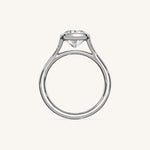 Load image into Gallery viewer, The Lunea – Floating Bezel Solitaire Engagement Ring
