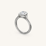 Load image into Gallery viewer, The Lunea – Floating Bezel Solitaire Engagement Ring
