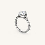 Load image into Gallery viewer, The Lunea – Floating Bezel Solitaire Engagement Ring
